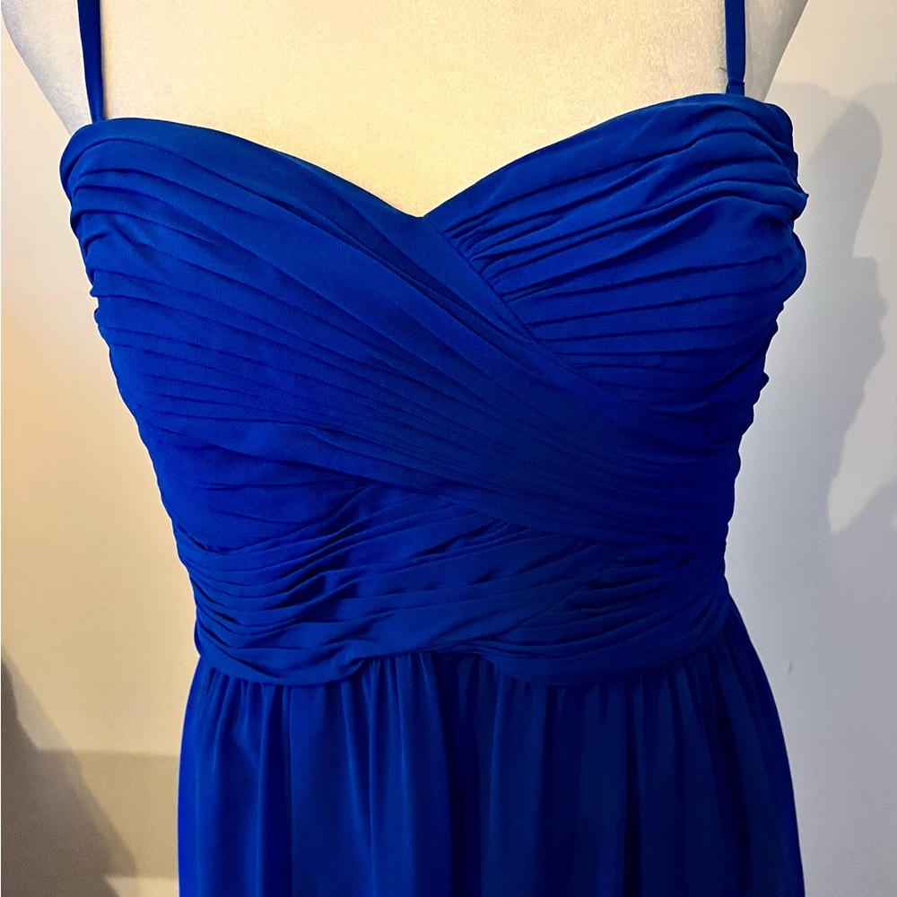 Lauren Ralph Lauren Royal Blue Convertible Evening Gown - Picture 2 of 7